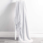 OLIVIA ROCCO Cotton Throw Super Soft Lightweight Eco Friendly Recycled Cotton For Sofa