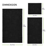 OLIVIA ROCCO Towels Belmont Viscose Stripe Black 100% Cotton Hotel Quality Bath Towels