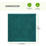 OLIVIA ROCCO Belmont Viscose Stripe Jade Green Towels 100% Cotton Hotel Quality Easy-Care Hotel-Quality Bathroom