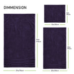 OLIVIA ROCCO Belmont Viscose Stripe Purple Towels 100% Cotton Hotel Quality Bath Towels