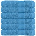 OLIVIA ROCCO Rhodes Towel Aqua 100% Cotton Hotel Quality Soft Super Absorbent Hand Towels