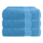 OLIVIA ROCCO Rhodes Towel Aqua 100% Cotton Hotel Quality Soft Super Absorbent Hand Towels