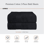 OLIVIA ROCCO Rhodes Towel Black 100% Cotton Hotel Quality Super Absorbent Hand Towels