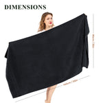 OLIVIA ROCCO Rhodes Towel Black 100% Cotton Hotel Quality Super Absorbent Hand Towels
