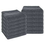 OLIVIA ROCCO Rhodes Towel Grey 100% Cotton Hotel Quality Soft Super Absorbent Hand Bath