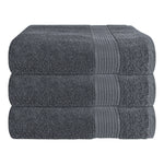 OLIVIA ROCCO Rhodes Towel Grey 100% Cotton Hotel Quality Soft Super Absorbent Hand Bath