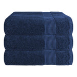 OLIVIA ROCCO Rhodes Towel Royal Blue 100% Cotton Hotel Quality Soft Super Absorbent Hand