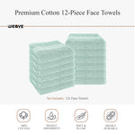 OLIVIA ROCCO Rhodes Towel Seafoam 100% Cotton Hotel Quality Soft Super Absorbent Hand