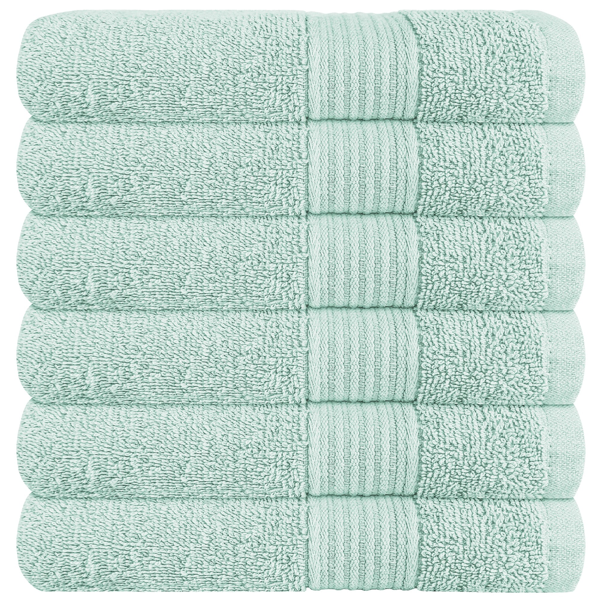 OLIVIA ROCCO Rhodes Towel Seafoam 100% Cotton Hotel Quality Soft Super Absorbent Hand