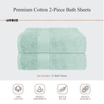 OLIVIA ROCCO Rhodes Towel Seafoam 100% Cotton Hotel Quality Soft Super Absorbent Hand