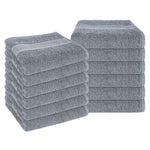 OLIVIA ROCCO Rhodes Towel Silver 100% Cotton Hotel Quality Soft And Ultra Absorbent Hand