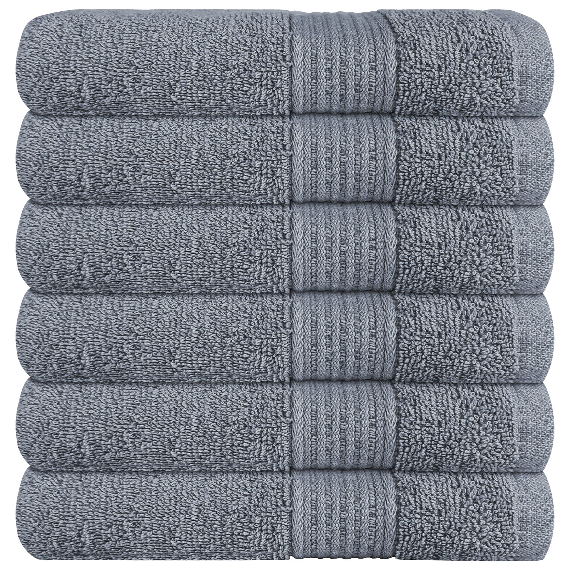 OLIVIA ROCCO Rhodes Towel Silver 100% Cotton Hotel Quality Soft And Ultra Absorbent Hand