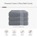 OLIVIA ROCCO Rhodes Towel Silver 100% Cotton Hotel Quality Soft And Ultra Absorbent Hand