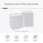 OLIVIA ROCCO Rhodes Towel White 100% Cotton Hotel Quality Soft Super Absorbent Hand Bath