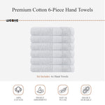 OLIVIA ROCCO Rhodes Towel White 100% Cotton Hotel Quality Soft Super Absorbent Hand Bath