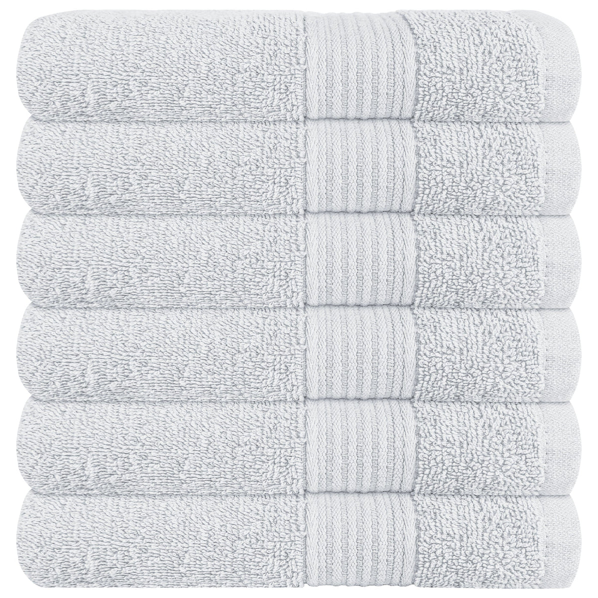 OLIVIA ROCCO Rhodes Towel White 100% Cotton Hotel Quality Soft Super Absorbent Hand Bath
