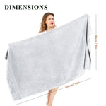 OLIVIA ROCCO Rhodes Towel White 100% Cotton Hotel Quality Soft Super Absorbent Hand Bath