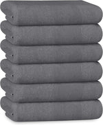 OLIVIA ROCCO Bath Sheets 500GSM Ultra Soft Super Absorbent Quick Dry Cotton White Grey Hotel-Quality Deep Fitted Easy-Care