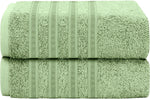 OLIVIA ROCCO Ritz Viscose Stripe Towels Super Soft Cotton Highly Absorbent Jumbo Bath