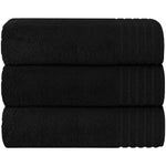OLIVIA ROCCO Monaco 3 Pack Extra Large Bath Sheets 500GSM 100% Cotton Highly Absorbent