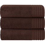OLIVIA ROCCO Monaco 3 Pack Extra Large Bath Sheets 500GSM 100% Cotton Highly Absorbent