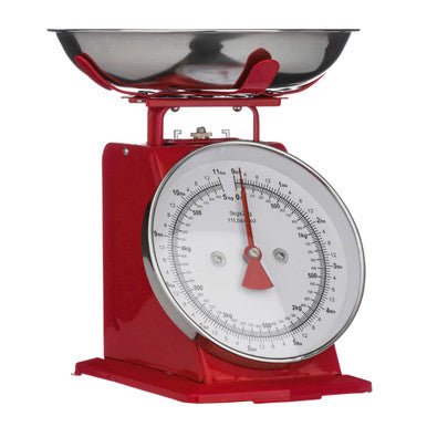 Olivier 5Kg Red Retro Kitchen Scale - Bargainia.com - 5018705667898