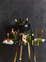 Omari Marble And Gold Finish Bar Tool Stand - Bargainia.com - 5018705980805
