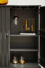 Omari Marble And Gold Finish Bar Tool Stand - Bargainia.com - 5018705980805