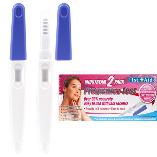 Mid Stream Deluxe Pregnancy Test - 2 Pack-Bargainia.com