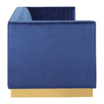 Opal 3 Seat Deep Blue Sofa - Bargainia.com - 