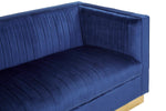 Opal 3 Seat Deep Blue Sofa - Bargainia.com - 