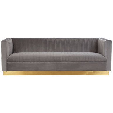 Opal 3 Seat Grey Sofa - Bargainia.com - 