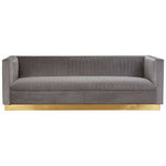 Opal 3 Seat Grey Sofa - Bargainia.com - 