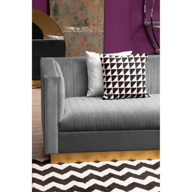 Opal 3 Seat Grey Sofa - Bargainia.com - 