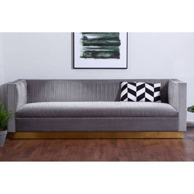 Opal 3 Seat Grey Sofa - Bargainia.com - 