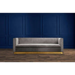 Opal 3 Seat Grey Sofa - Bargainia.com - 