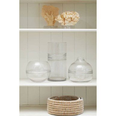 Optik Clear Glass Round Vase - Bargainia.com - 5018705465746