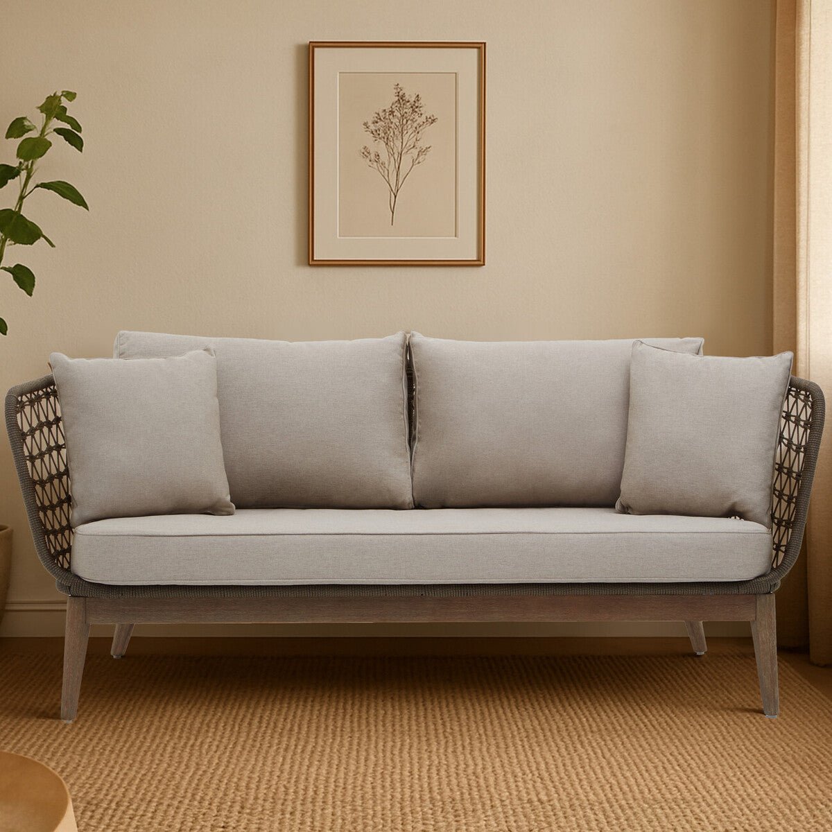 Opus Three Seat Grey Sofa - Bargainia.com - 