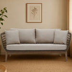 Opus Three Seat Grey Sofa - Bargainia.com - 
