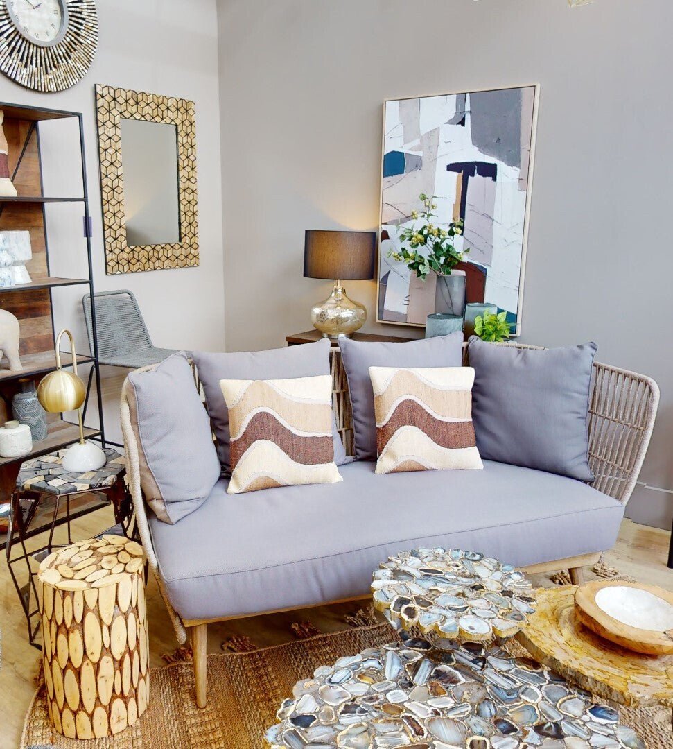 Opus Three Seat Grey Sofa - Bargainia.com - 