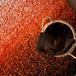 Orange Ombre Blend Thick Shaggy Rug - California - Bargainia.com - 