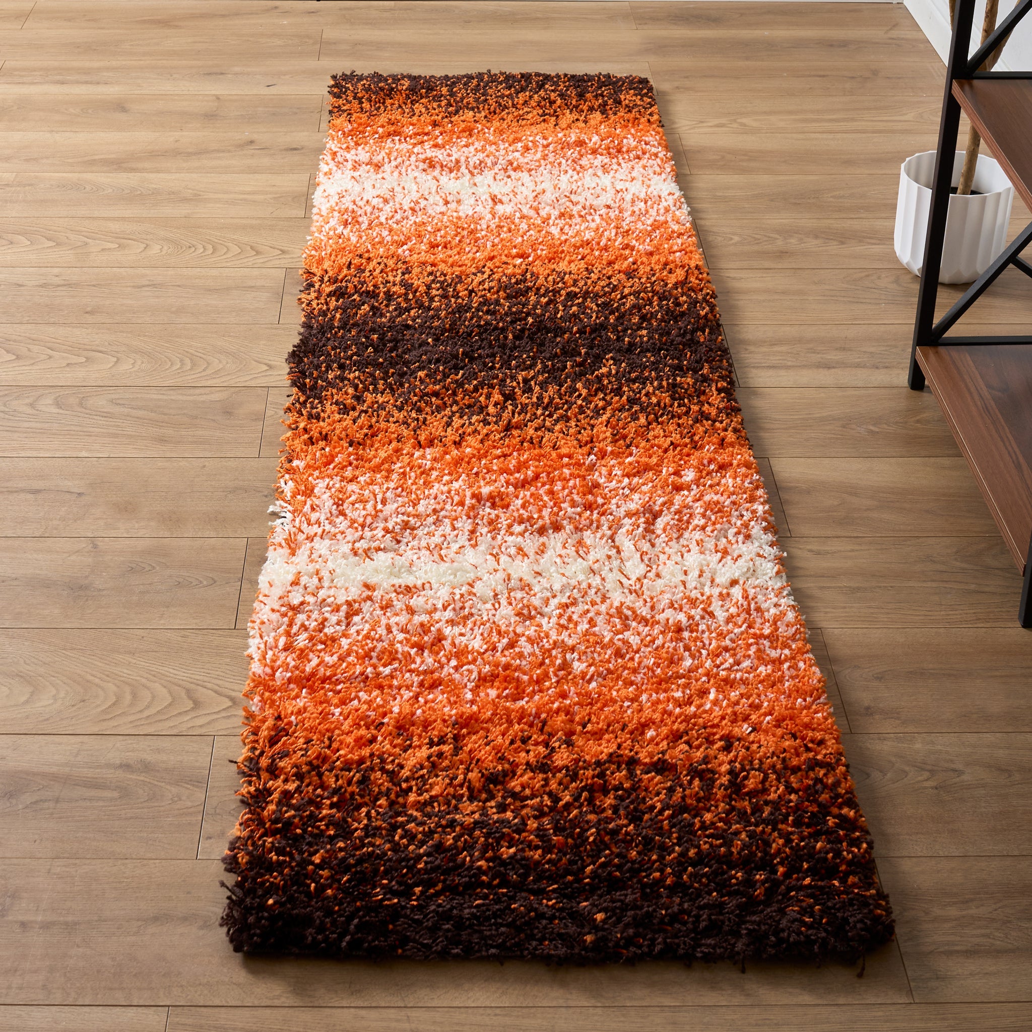 Orange Ombre Blend Thick Shaggy Rug - California Rugs Rug Masters