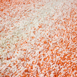 Orange Ombre Blend Thick Shaggy Rug - California - Bargainia.com - 