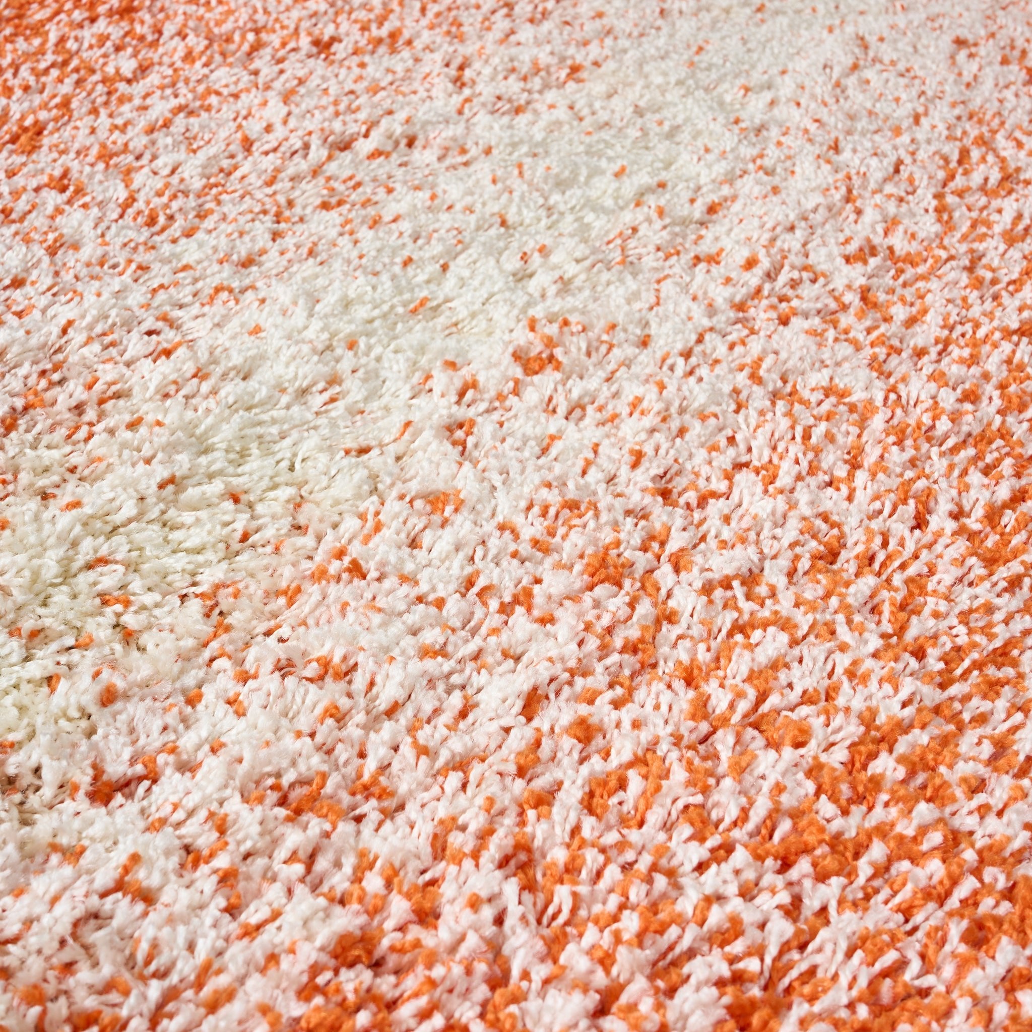 Orange Ombre Blend Thick Shaggy Rug - California Rugs Rug Masters