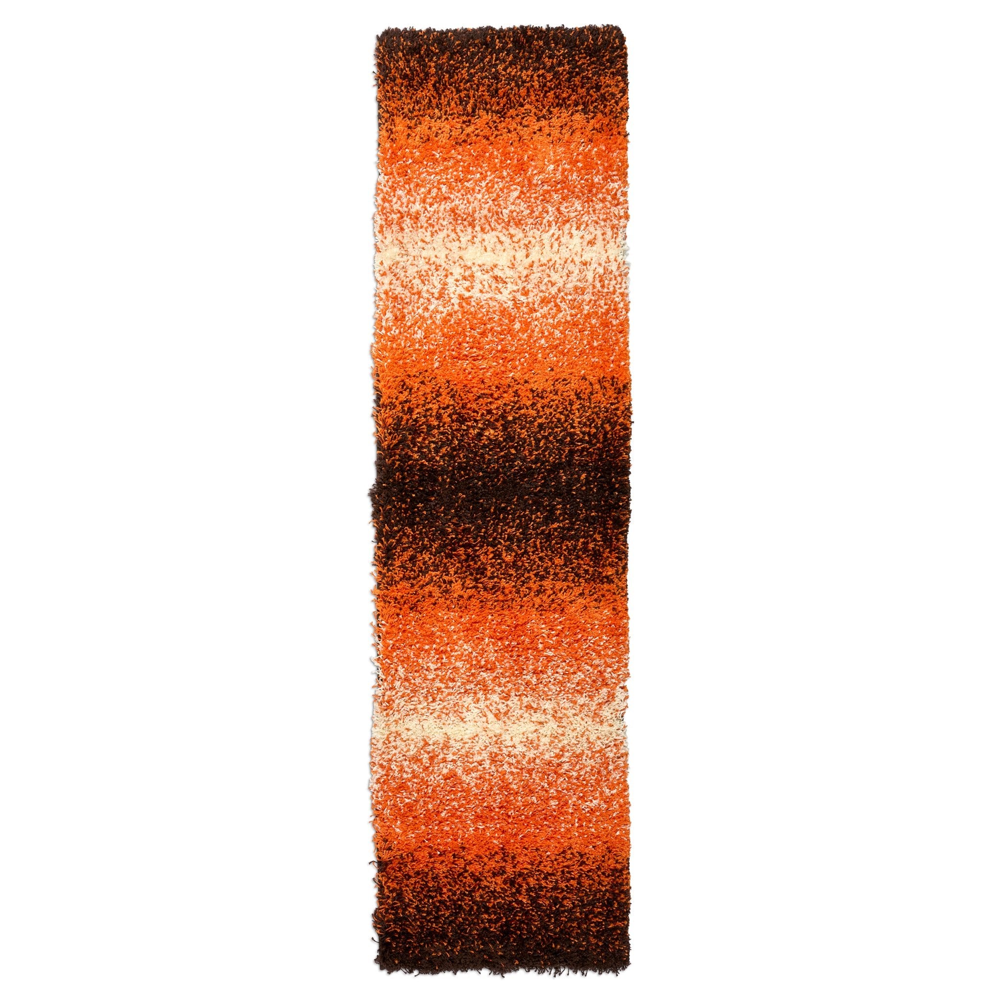 Orange Ombre Blend Thick Shaggy Rug - California Rugs Rug Masters