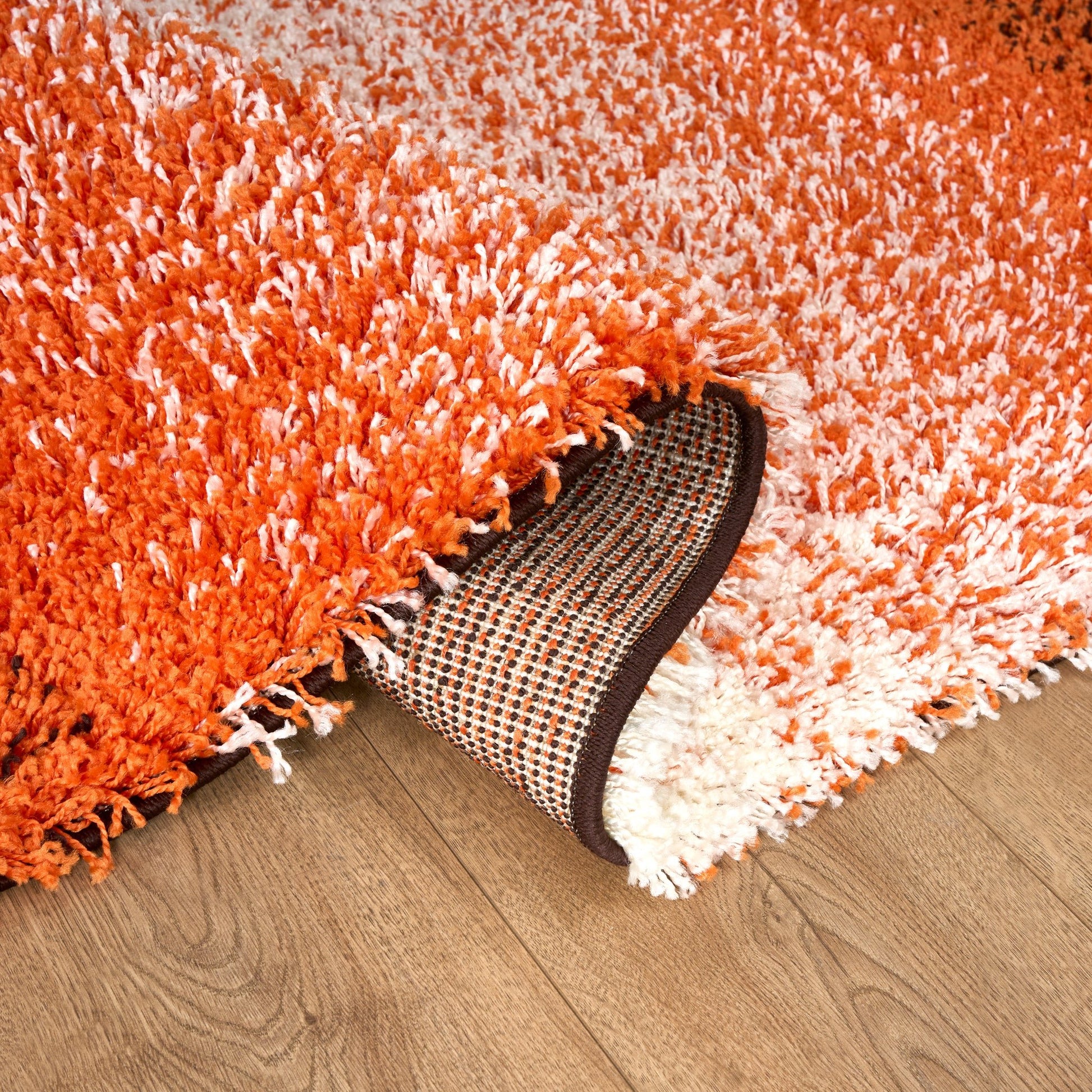 Orange Ombre Blend Thick Shaggy Rug - California Rugs Rug Masters