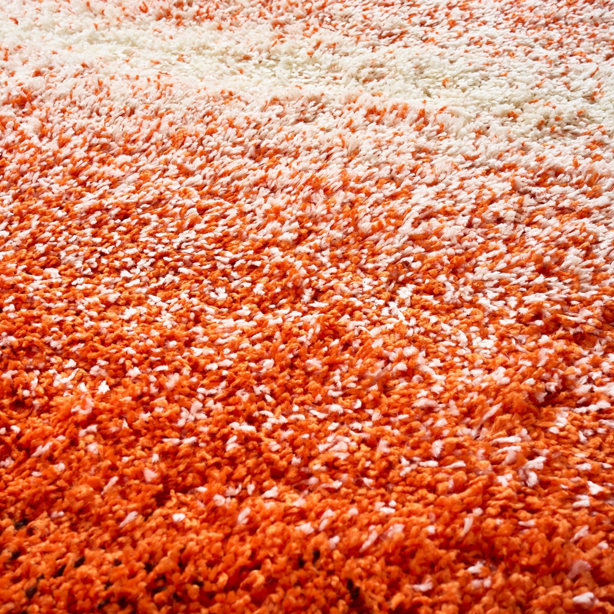 Orange Ombre Blend Thick Shaggy Rug - California Rugs Rug Masters