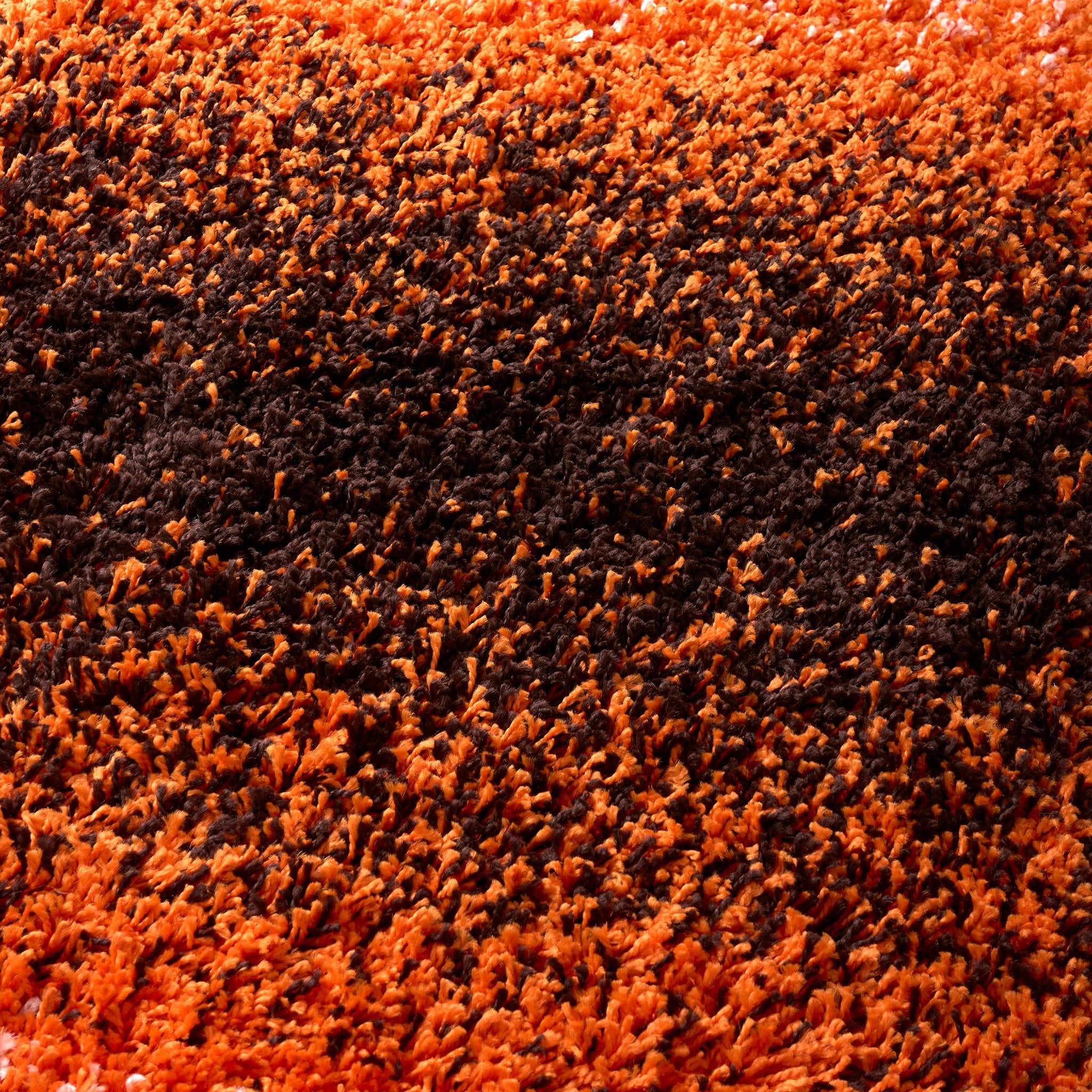 Orange Ombre Blend Thick Shaggy Rug - California Rugs Rug Masters