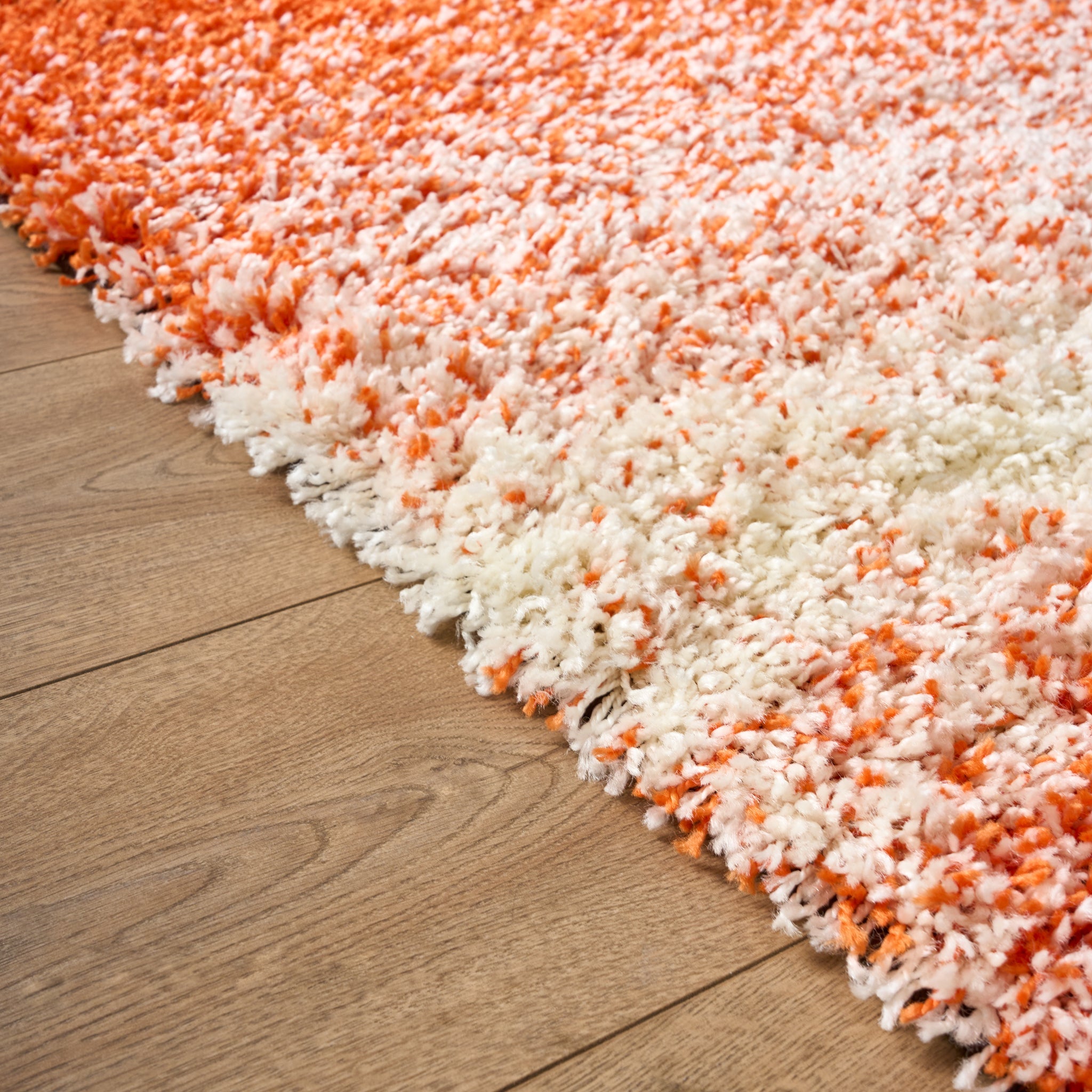 Orange Ombre Blend Thick Shaggy Rug - California Rugs Rug Masters