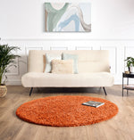 Orange Thick Shaggy Rug - California - Bargainia.com - 